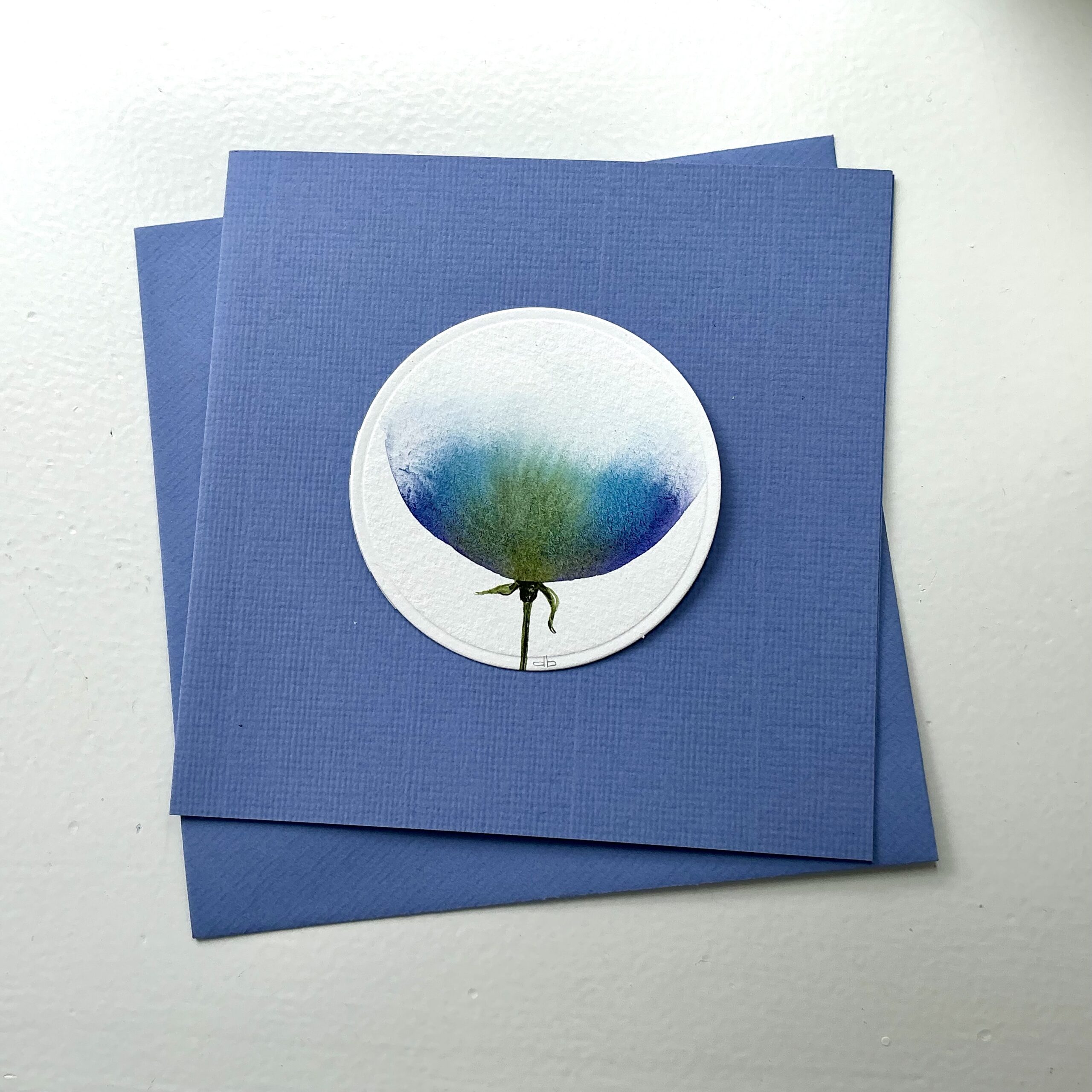 aquarelkaart Flower