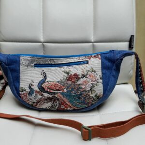 Kidukusewing - Slingbag twee pauwen