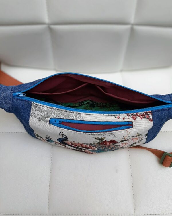 Kidukusewing - Slingbag twee pauwen - Afbeelding 3