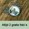gratis twee perfect passende foto s voor in het medaillon