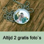 gratis twee perfect passende foto s voor in het medaillon
