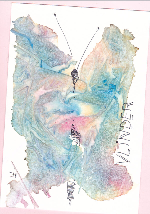 KLEURvanWATER-aquarelkaart FLADDEREN