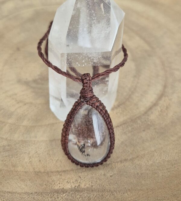 Carin's Macramé ketting met Lodoliet
