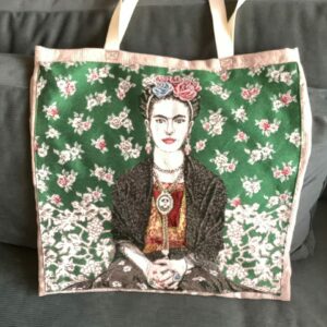 Totebag met Kahlo panel