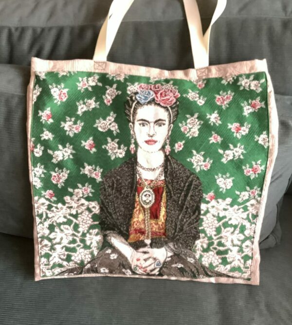 Totebag met Kahlo panel