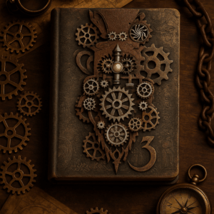 Antiek Steampunk Dagboek – Metalen Tandwielen & Uniek Design