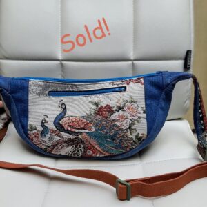 Kidukusewing - Slingbag twee pauwen