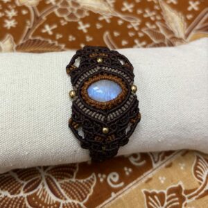 regenboog maansteen armband.