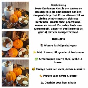Zoete Kardemom Chai Waxmelts