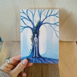 1 poëtische kunstkaart A6 - Proost op een bakkie troost