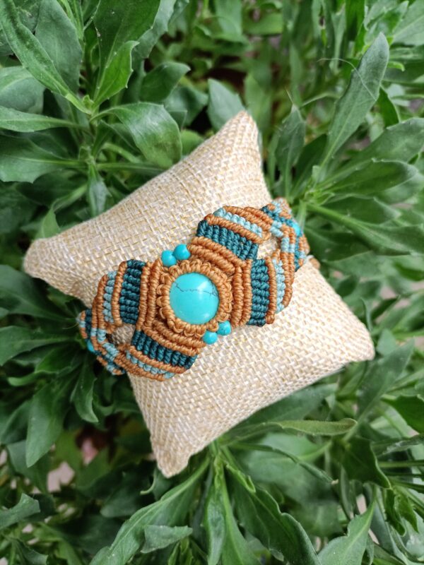 Isy – Boho chic armband met turquoise steen