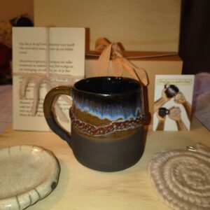 Serviesset + poëtische kunstkaarten