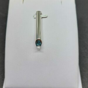 Zilveren hanger met toermalijn