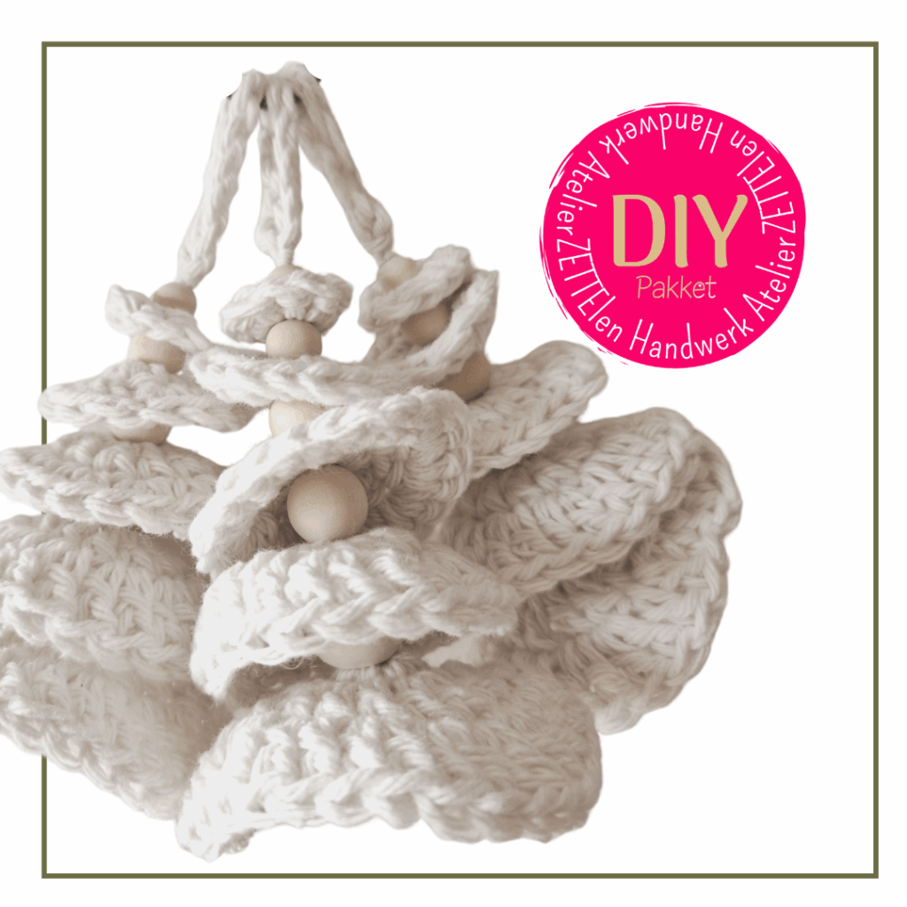 DIY haakpakket OFF-WHITE Kerstboompjes