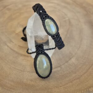 Carin's Macramé Sieraden set Prehniet