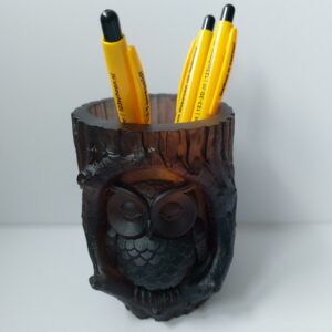 Leuk handgemaakt bakje met uil.