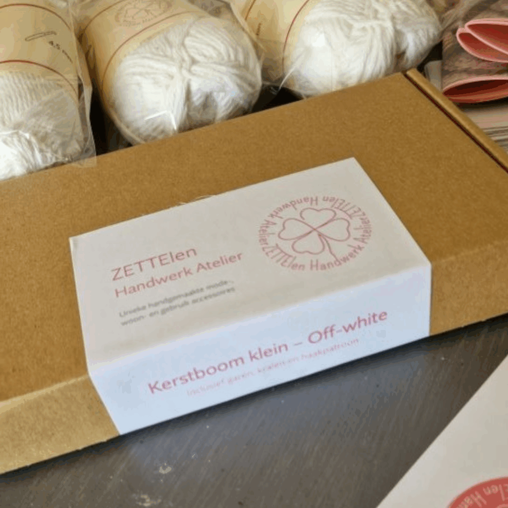 DIY haakpakket OFF-WHITE Kerstboompjes