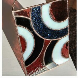 Raamhanger rondingen paars/zwart