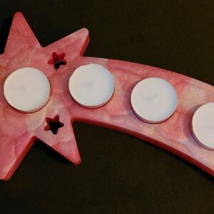 Unieke waxinelichtjes houder in ster vorm.