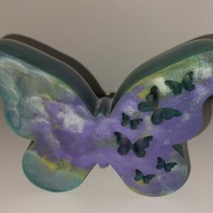 Mooie vlinder in diverse tinten.