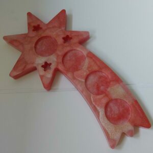 Unieke waxinelichtjes houder in ster vorm.