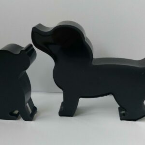 Leuke zwarte hondjes.