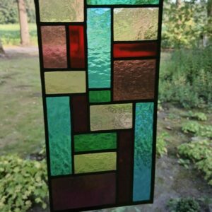 Raamhanger rood, roze, geel, blauw groen