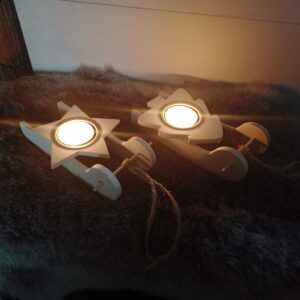 set sleeen met waxine lichtje