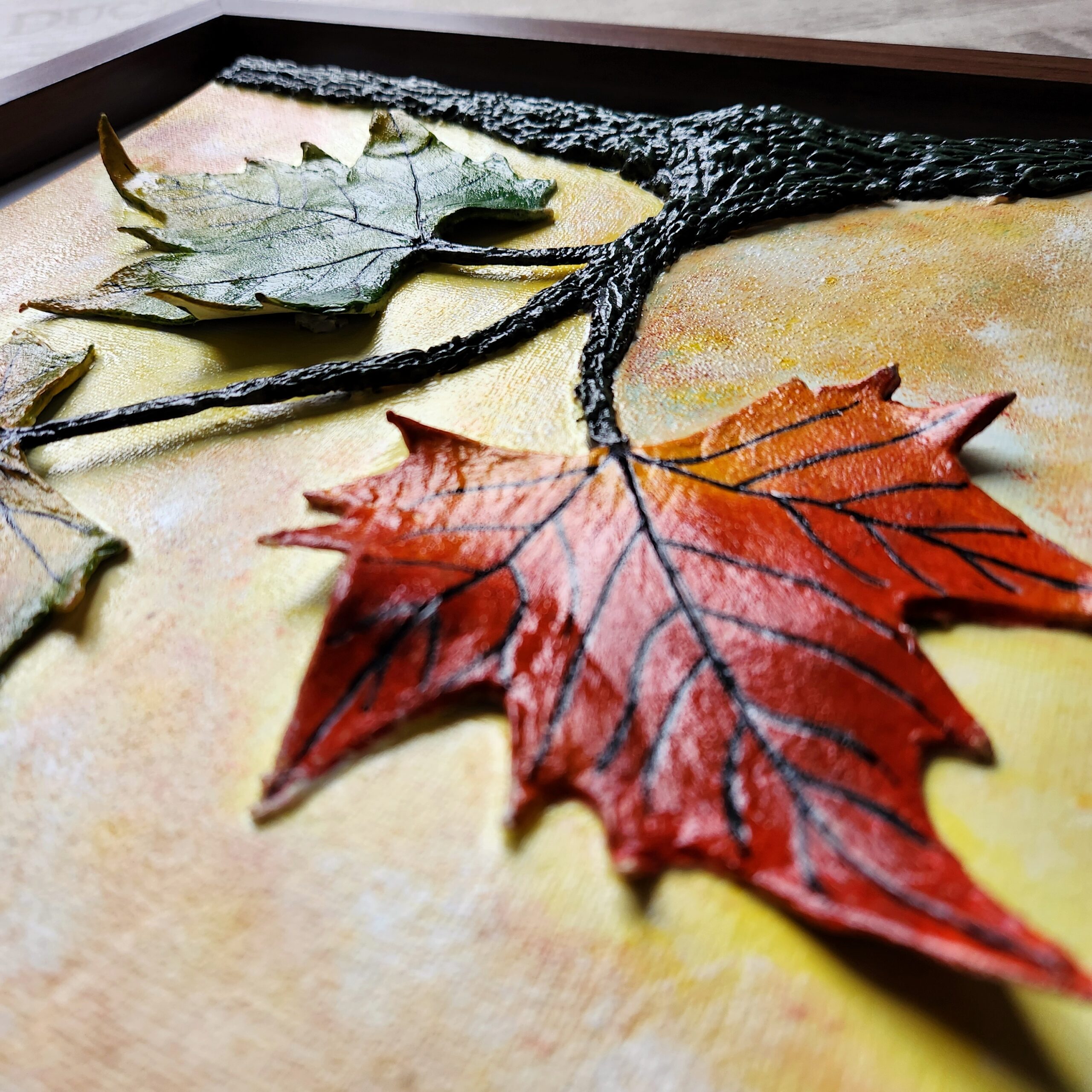 Autumn Whispers – Handmade Clay Art - Afbeelding 4
