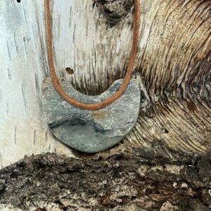 Henniestones- natuurstenen ketting serpentijn opaal