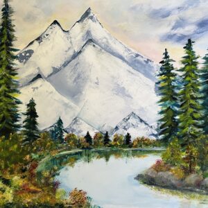 Acrylschilderij te koop Bergen